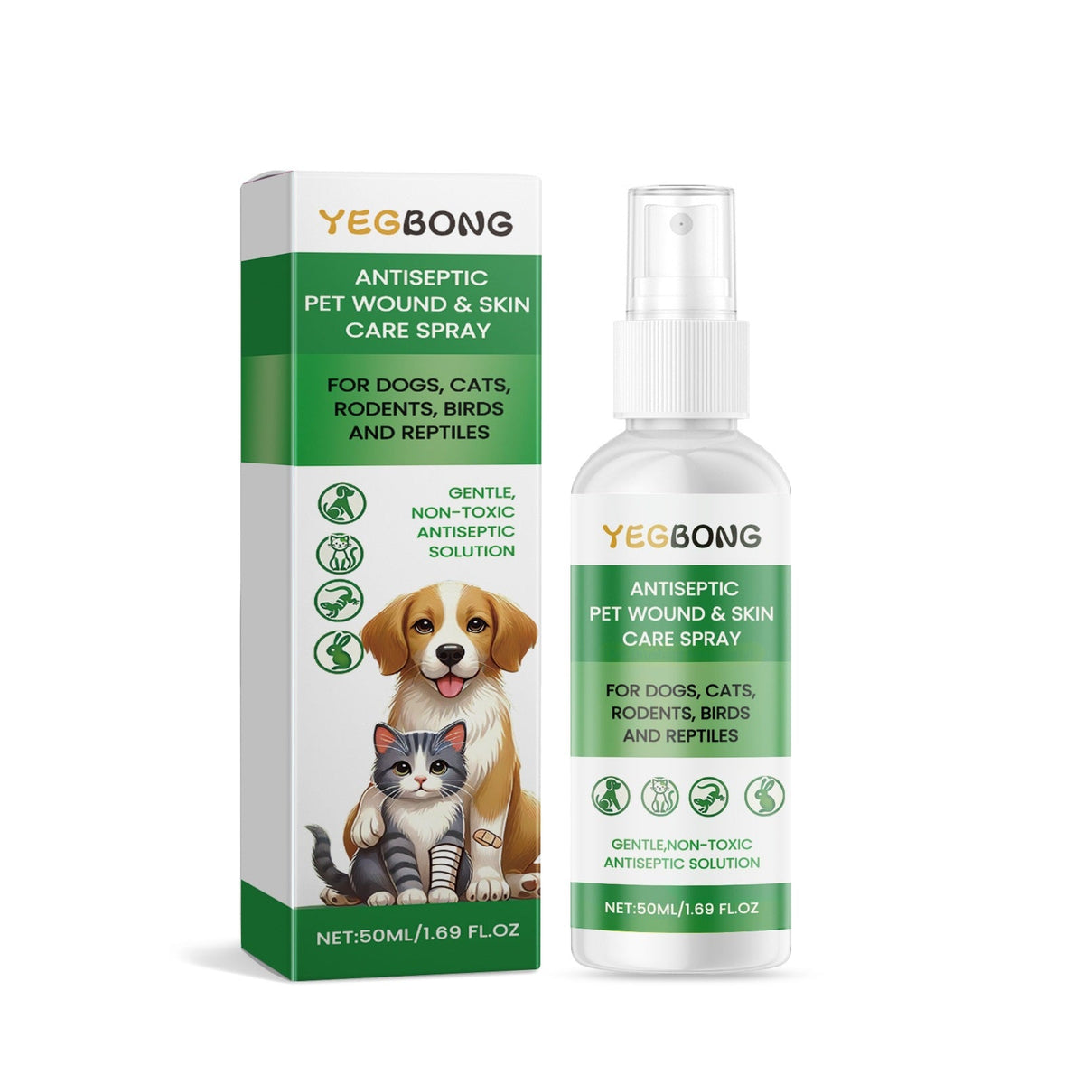 Yegbong Pet Skin Care Spray Moisturizing And Soothing Spray For Cats And Dogs