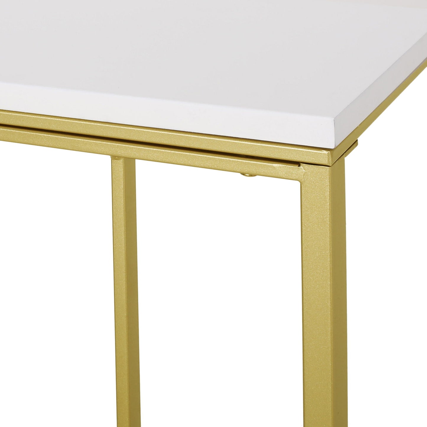 Modern Glam C-Shape End Table