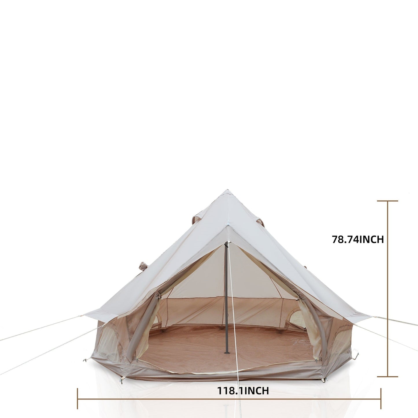 Oxford Bell Tent for Family Camping - Spacious 9.8ft Yurt