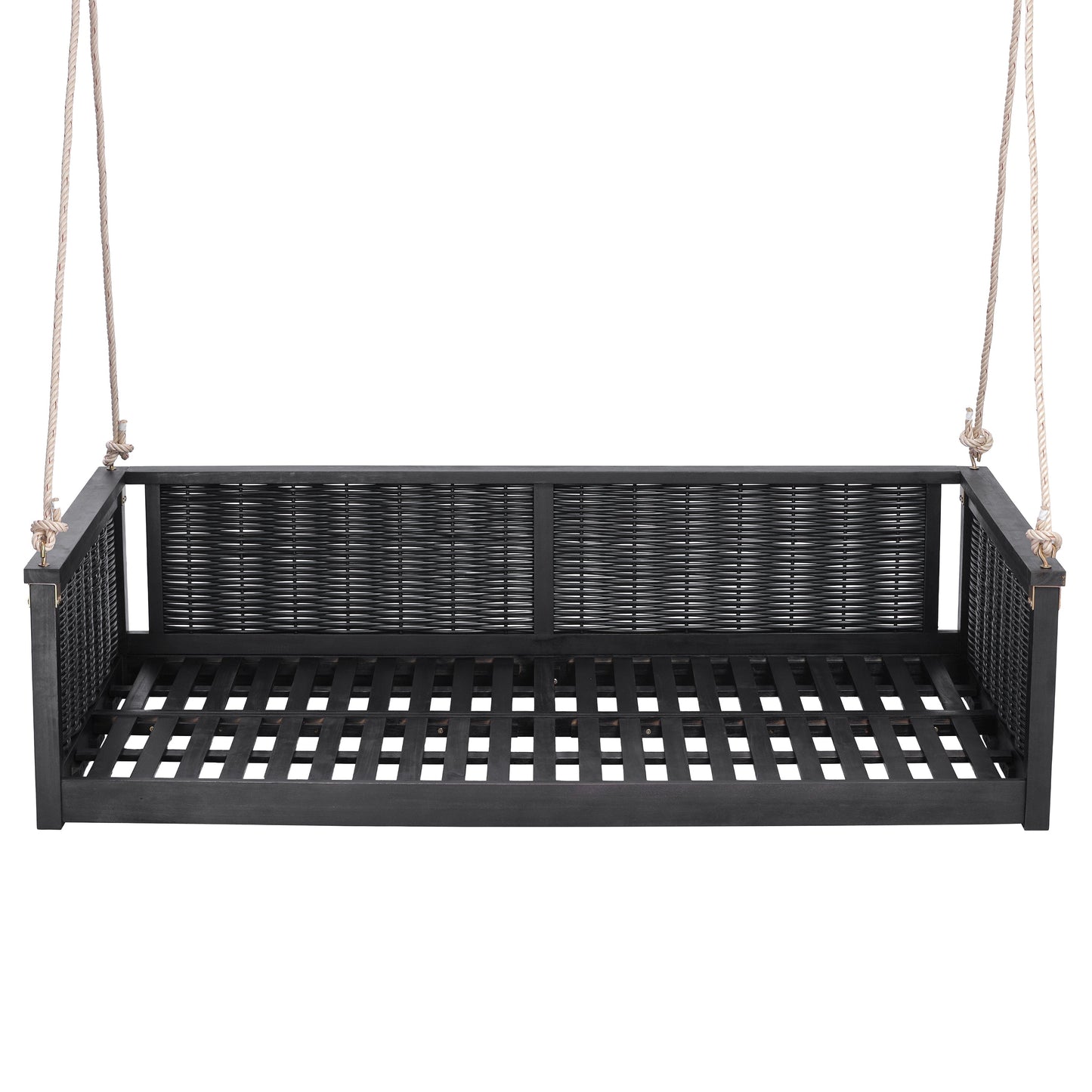 TOPMAX Outdoor Classic Solid Wood Twin Size Swing Bed