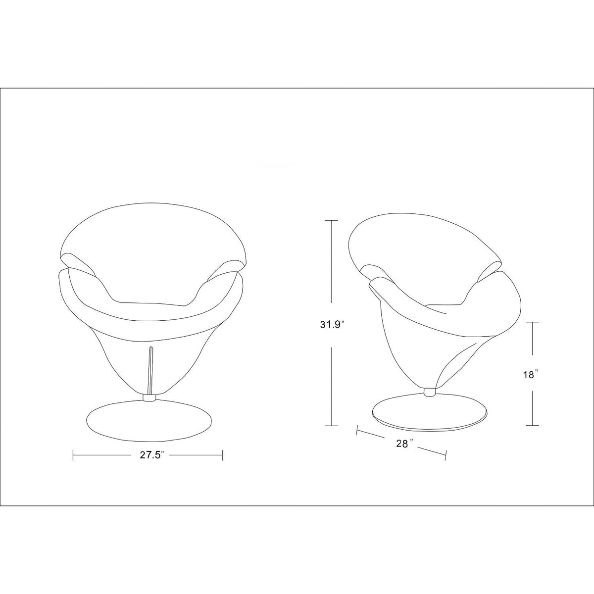 Tulip - Swivel Lounge Chair