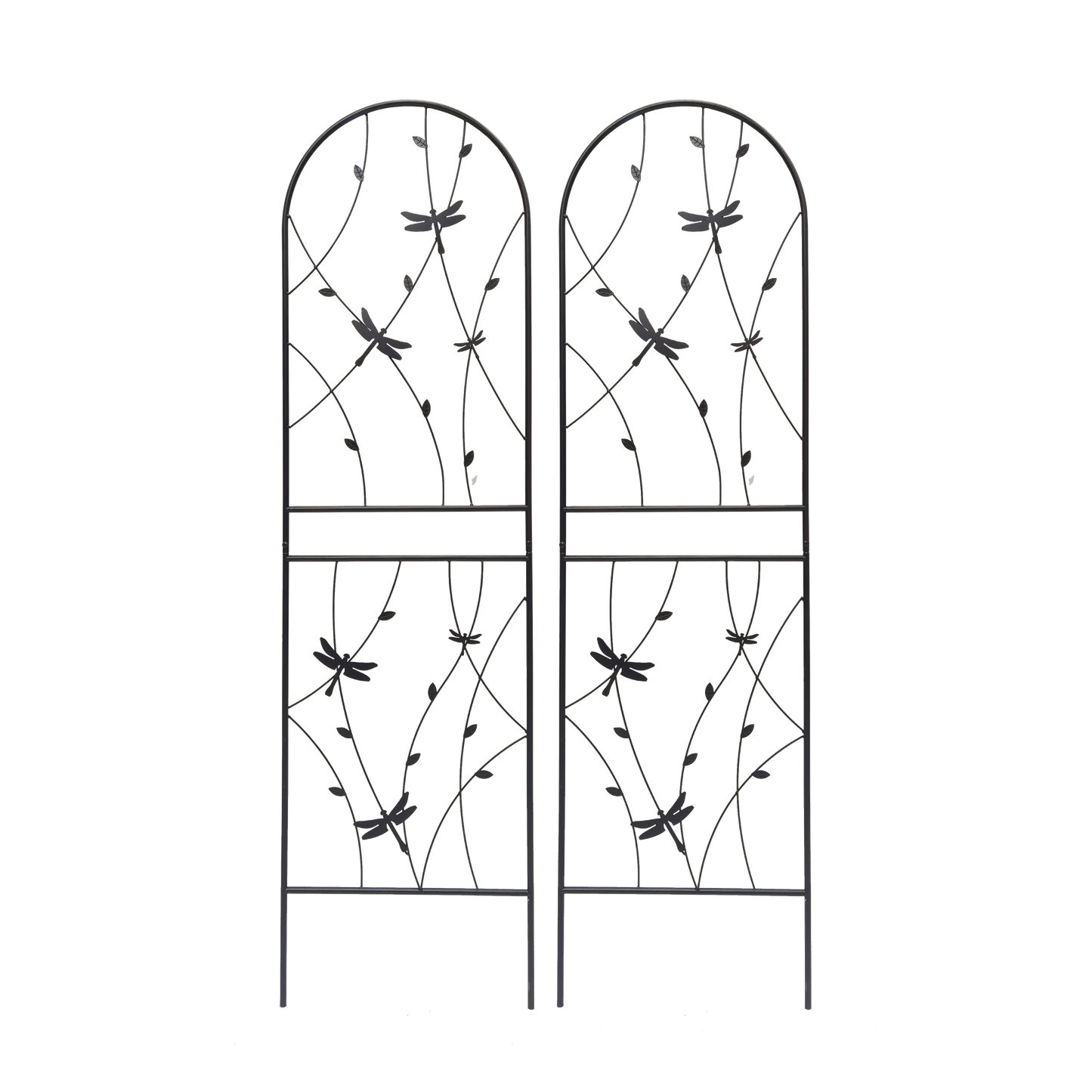 2 Pack Metal Garden Trellis 71" x 19.7" Rustproof Trellis for Climbing Plants