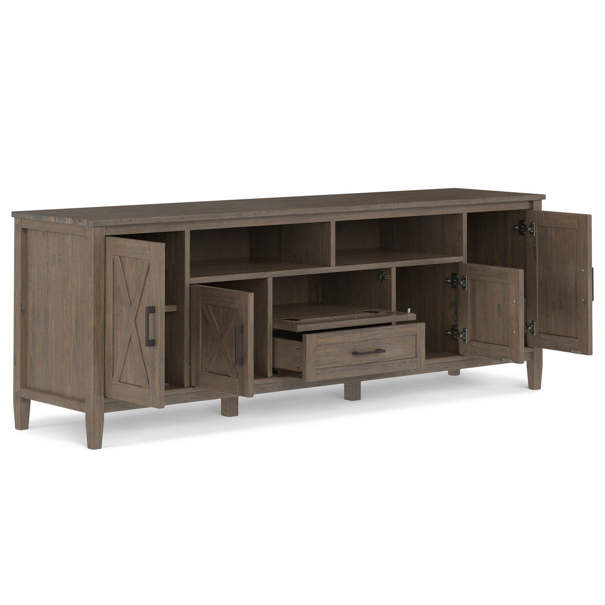 Ela - TV Media Stand - Smoky Brown