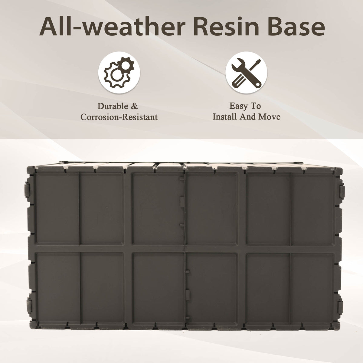 160 Gallon Outdoor Storage Deck Box Waterproof