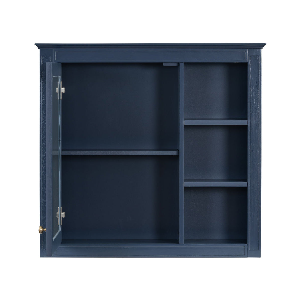Bathroom Vanity With Medicine Cabinet, Royal Mirror Cabinet, Modern Bathroom Storage Cabinet With 2 Soft Closing Doors And 4 Drawers