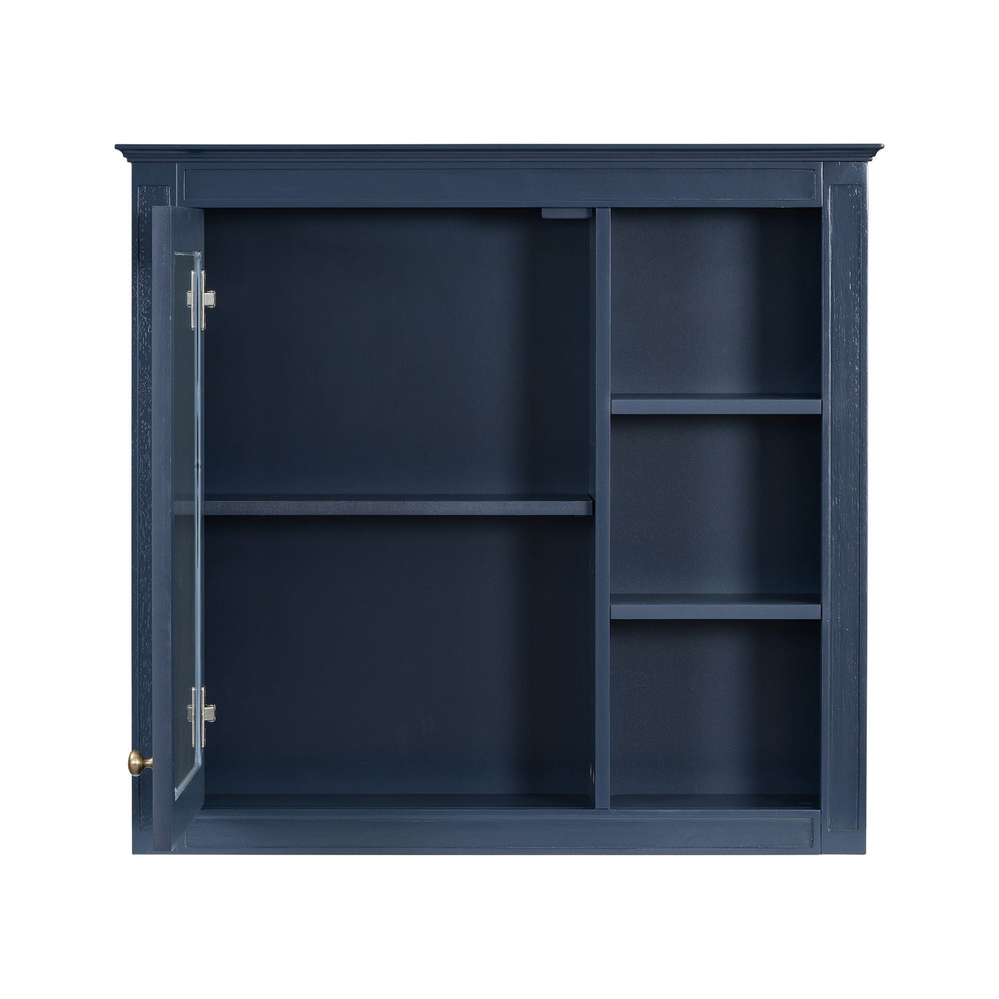 Bathroom Vanity With Medicine Cabinet, Royal Mirror Cabinet, Modern Bathroom Storage Cabinet With 2 Soft Closing Doors And 4 Drawers
