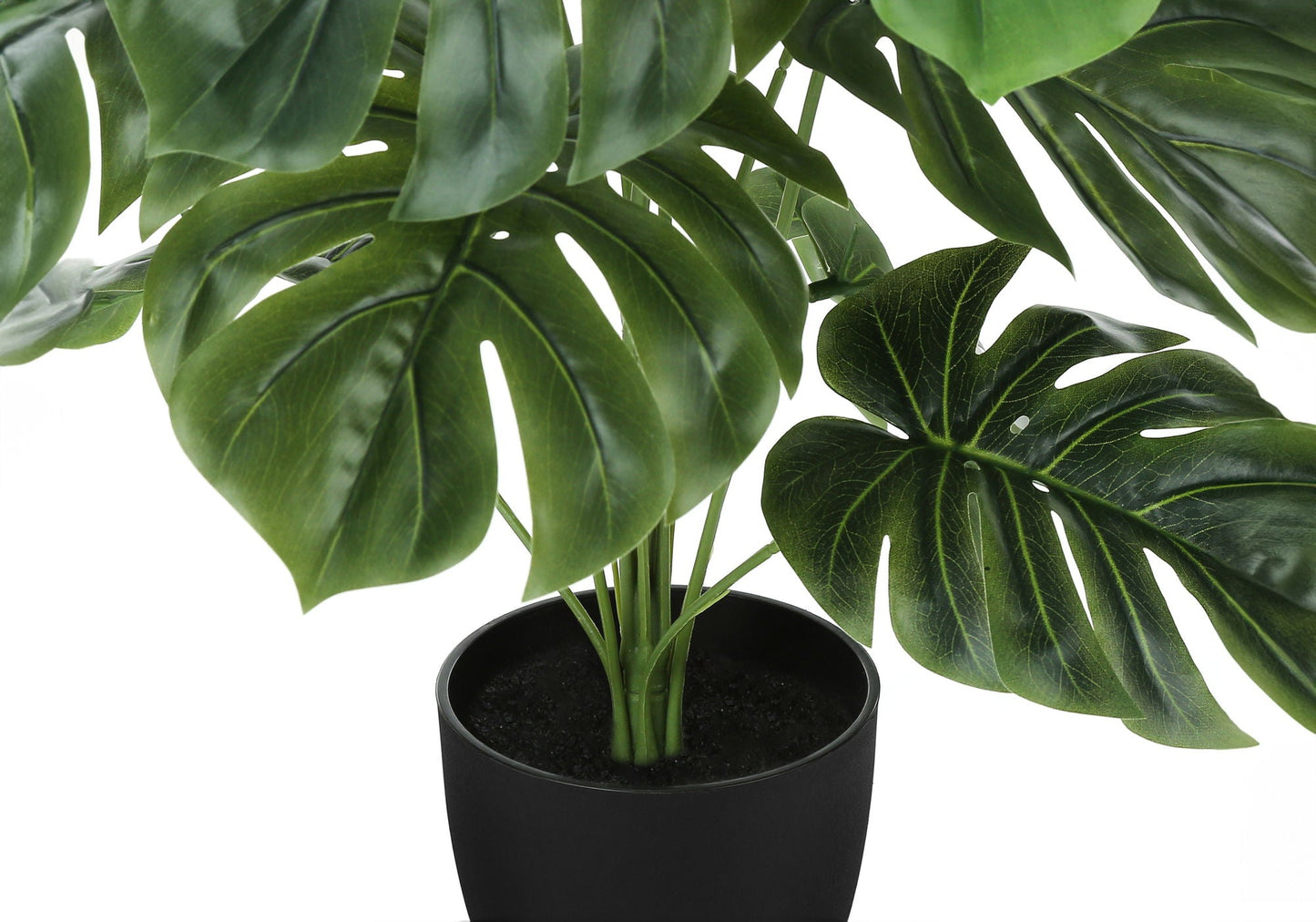 24" Tall Artificial Monstera Plant for Indoor Table Decor