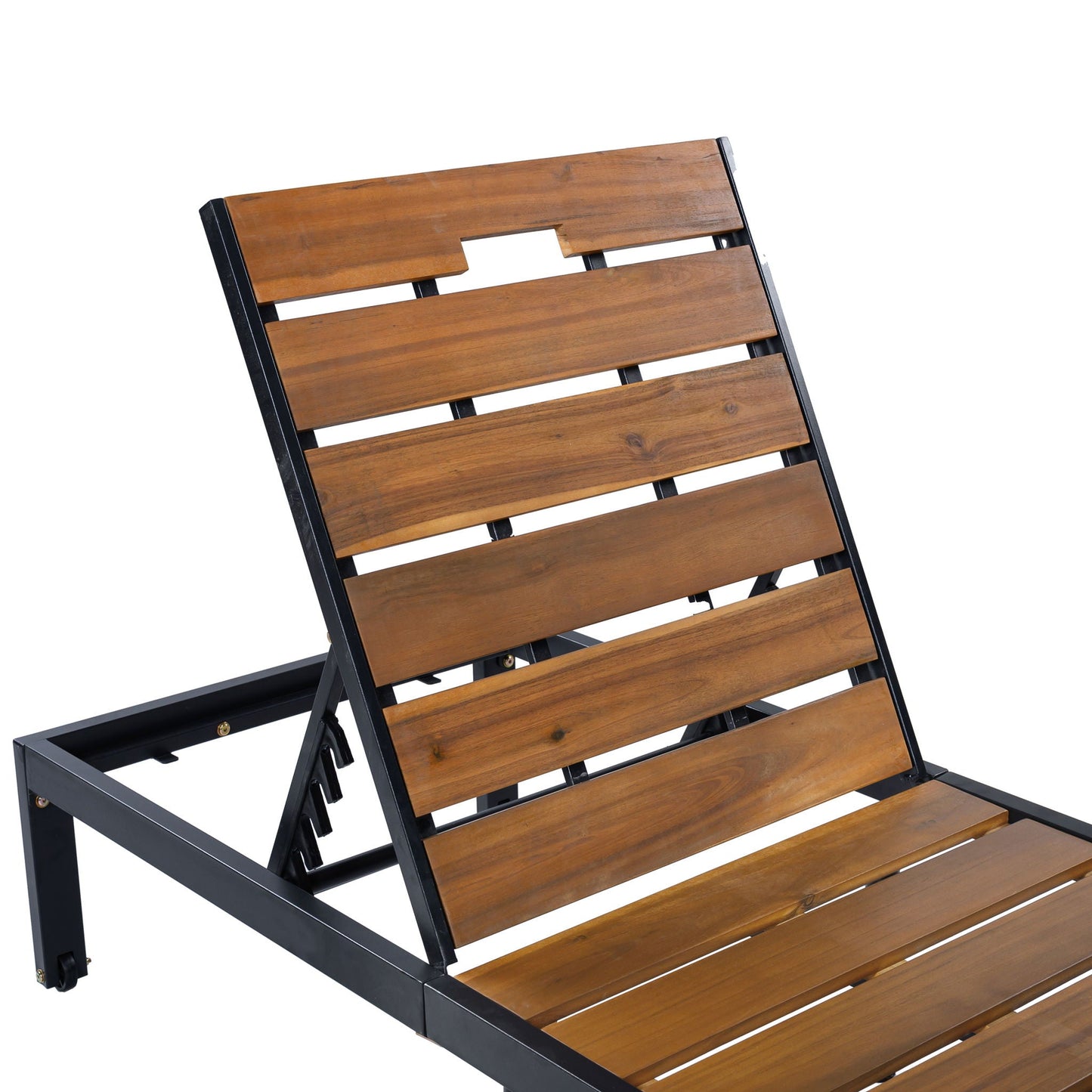 Outdoor Chaise With Adjustable Backrest