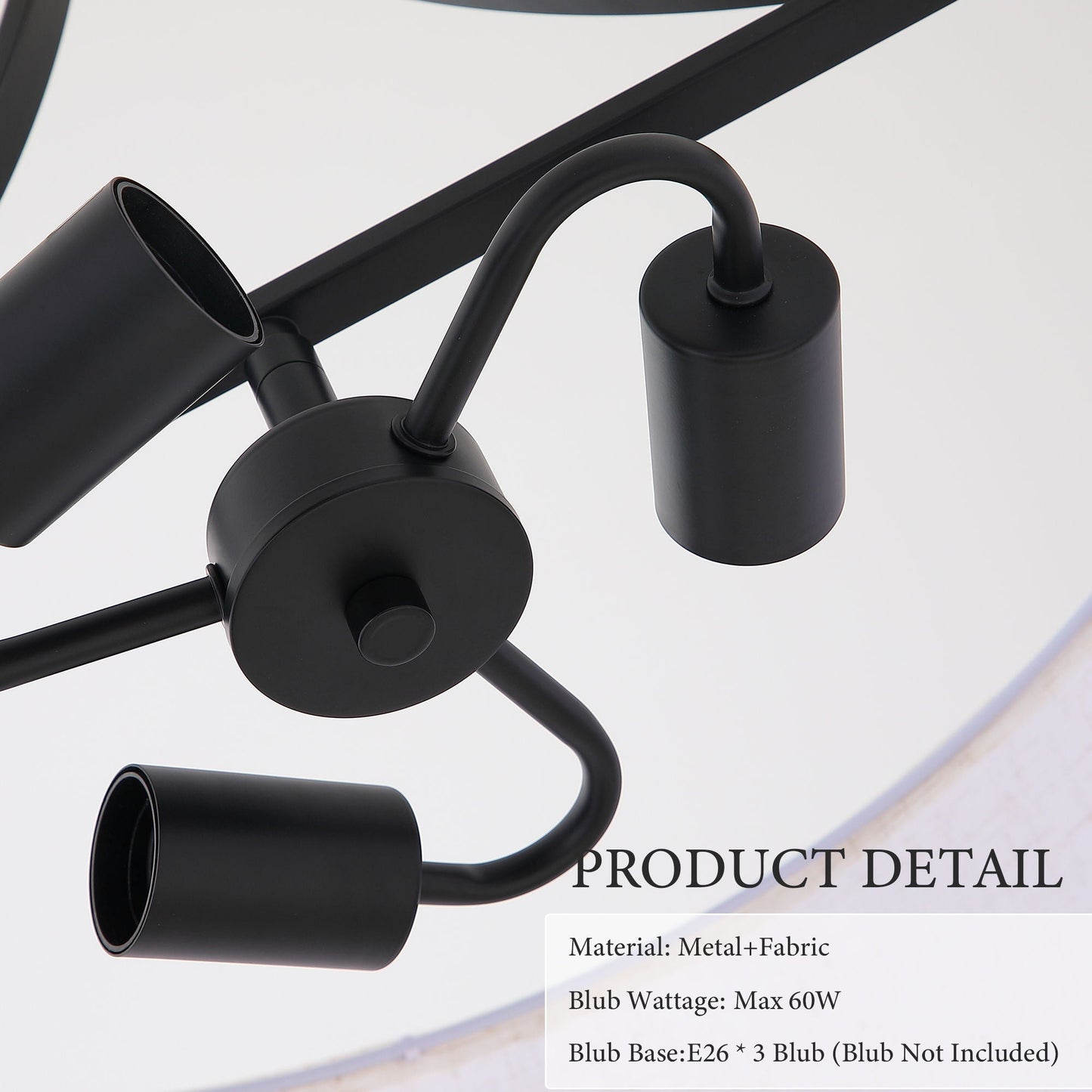 3 Light Drum Pendant Light