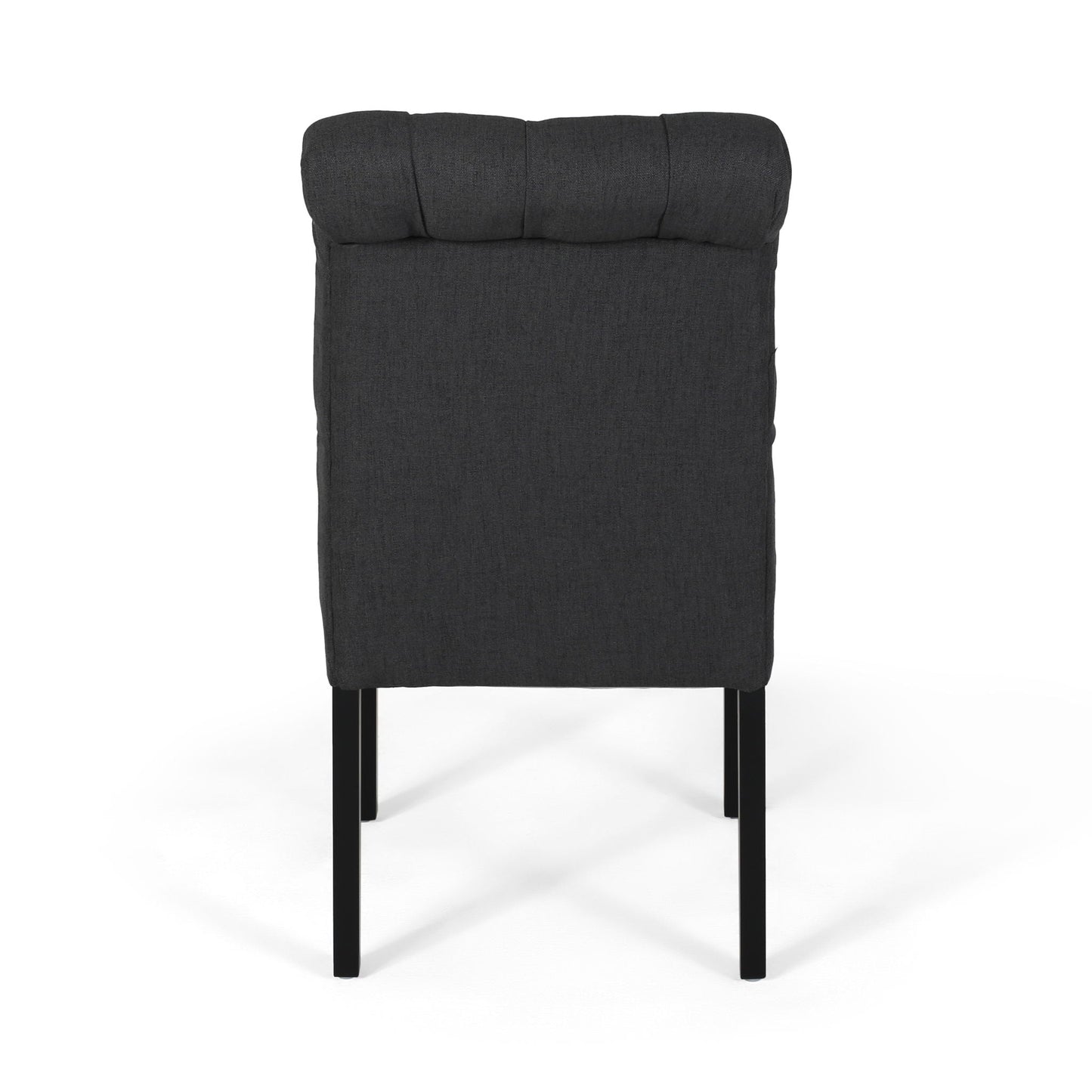 Broxton Tuft Dining Rolltop Chairs With Button Tufted Backrest (Set of 2)