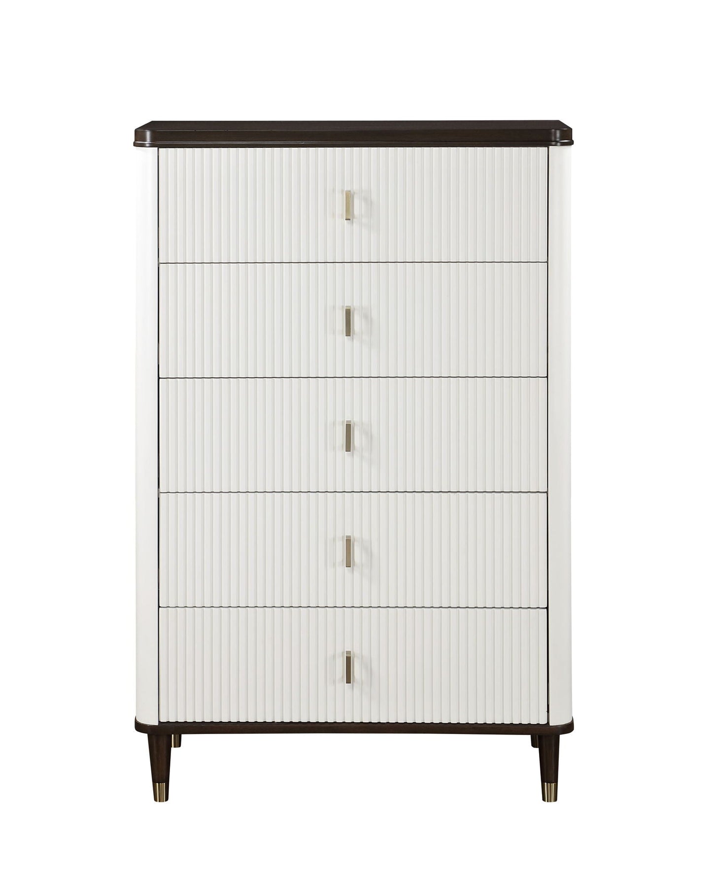 Carena Chest - White / Walnut
