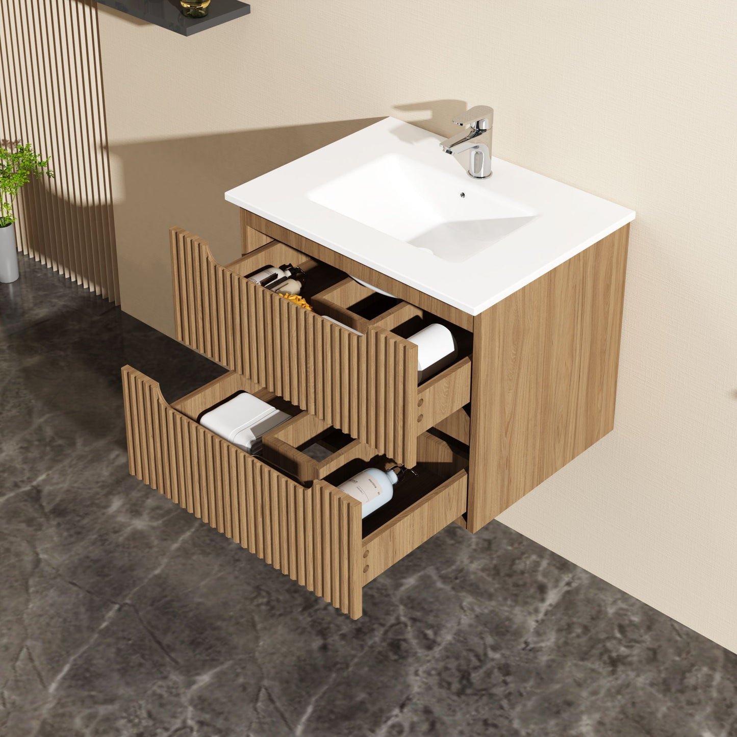Wall Mounted Bathroom Vanity & Sink