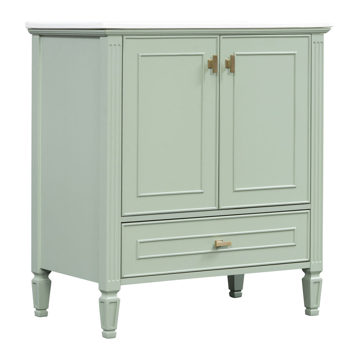 Freestanding Vanity With 1 Drawer & 2 Soft Close Doors With Door Mounted Storage