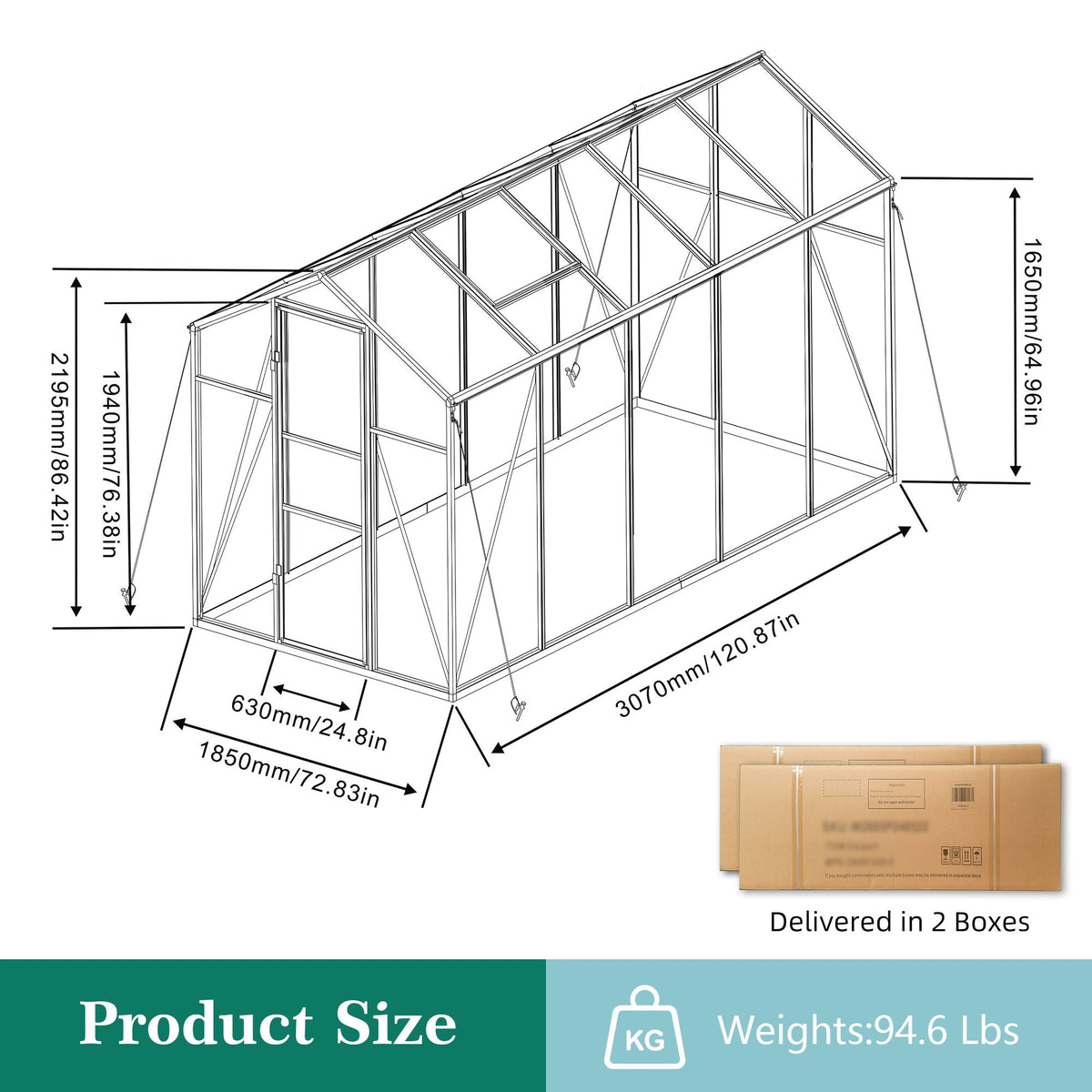 Gain Height Windproof house With Raised Base