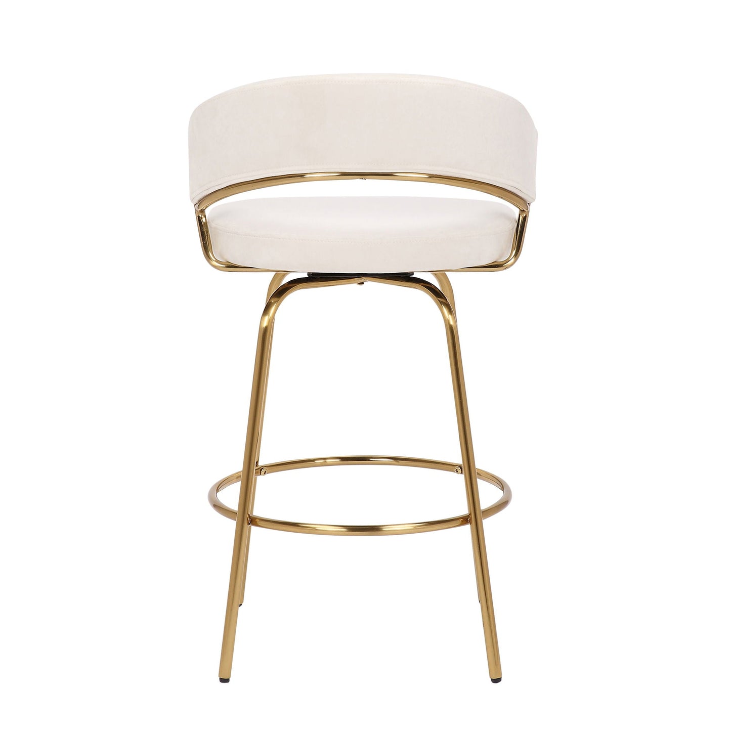 Jie - Glam Fixed Height Counter Stool (Set of 2)