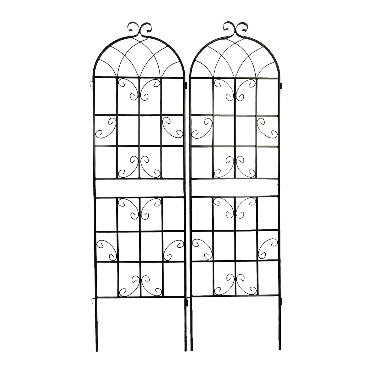 Metal Garden Rustproof Trellis For Climbing Plants Outdoor Flower Support