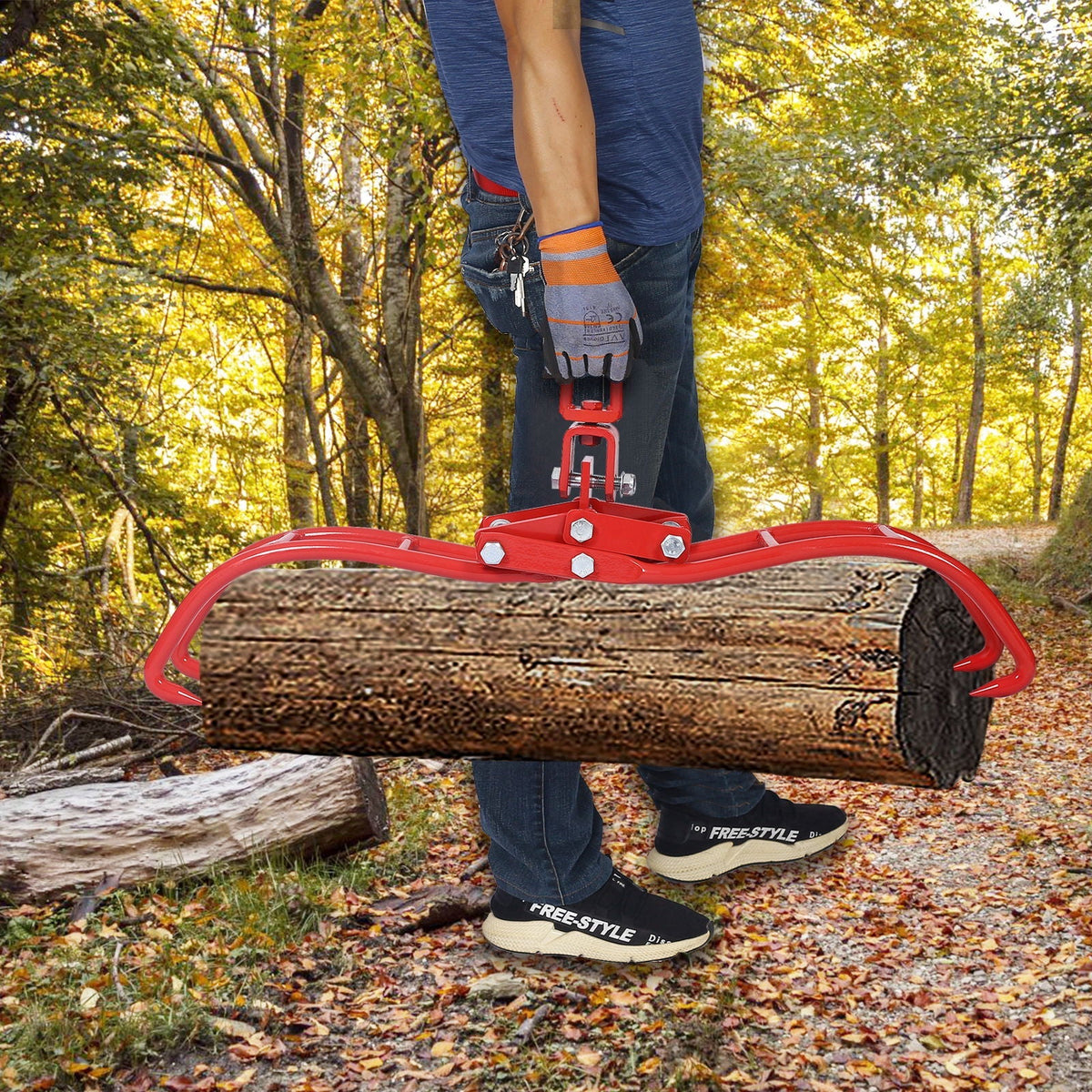 Heavy-Duty 4 Claw Timber Log Lifting Tongs Grabber
