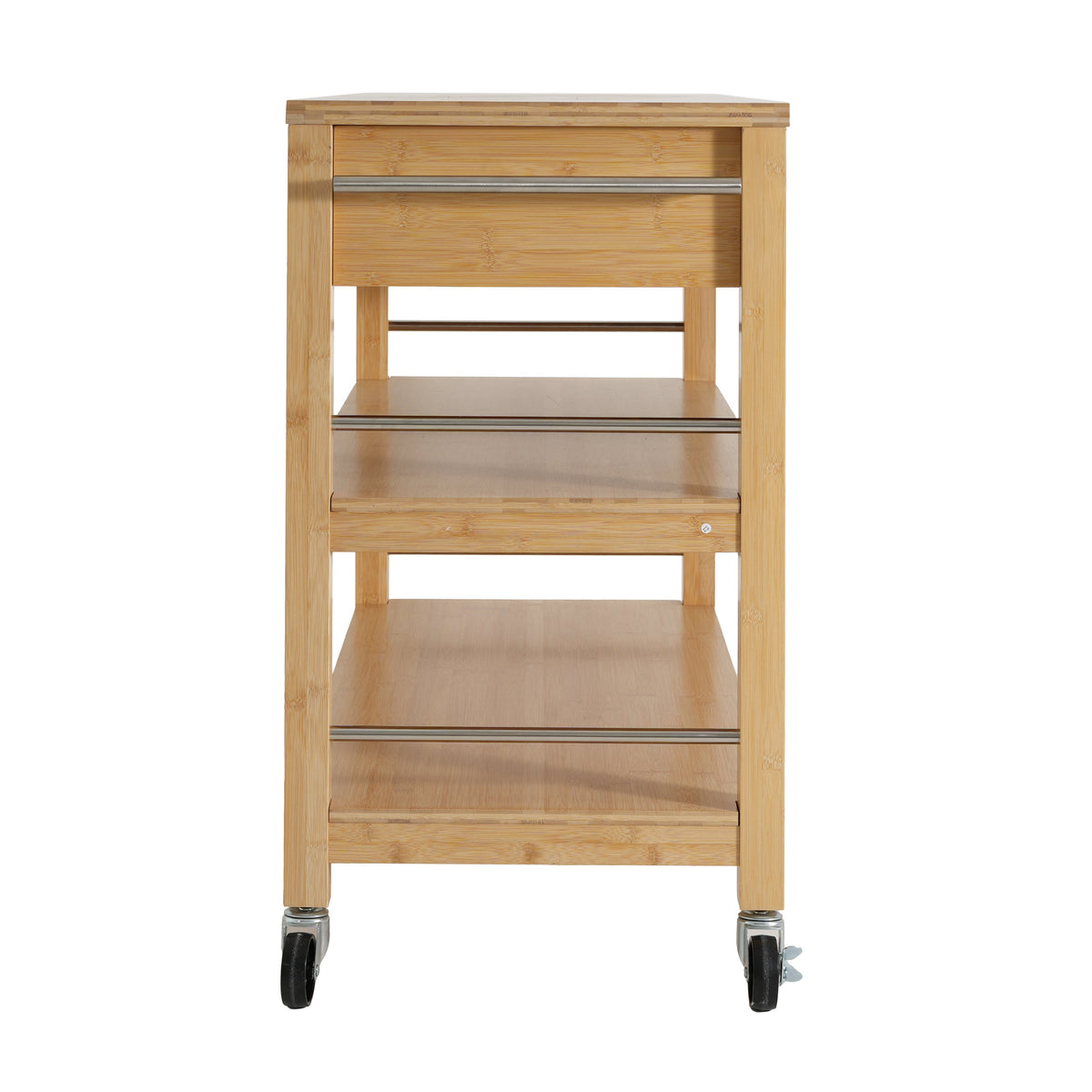 Indoor Multifunctional Bamboo Kitchen Cart