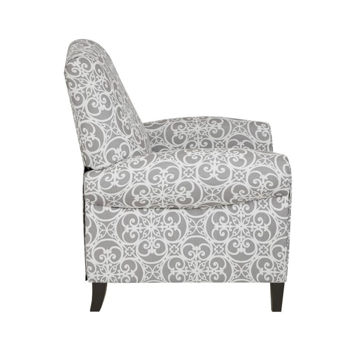 Kirby Transitional Push Back Recliner Chair