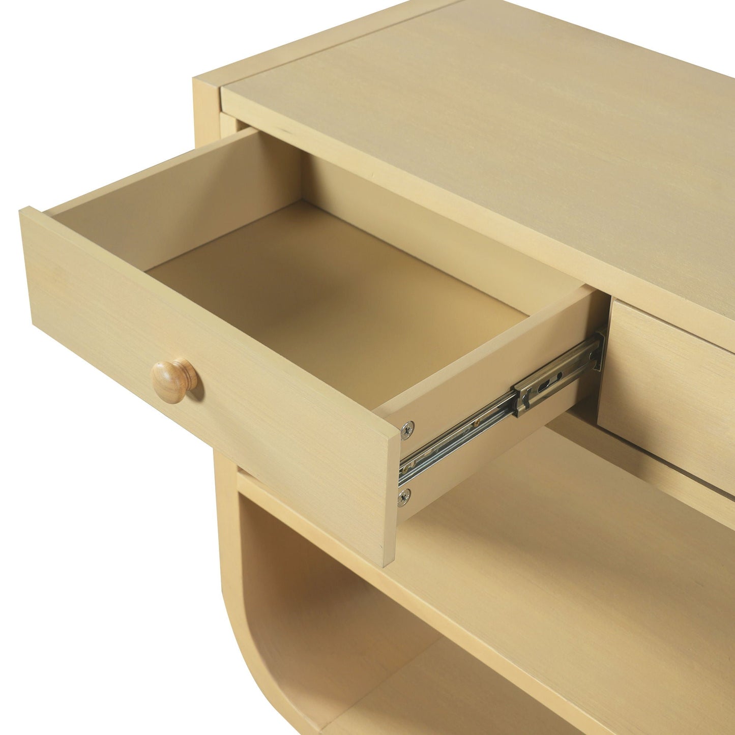 Console Table With 3 Soft Close Drawers & 2 Open Shelves