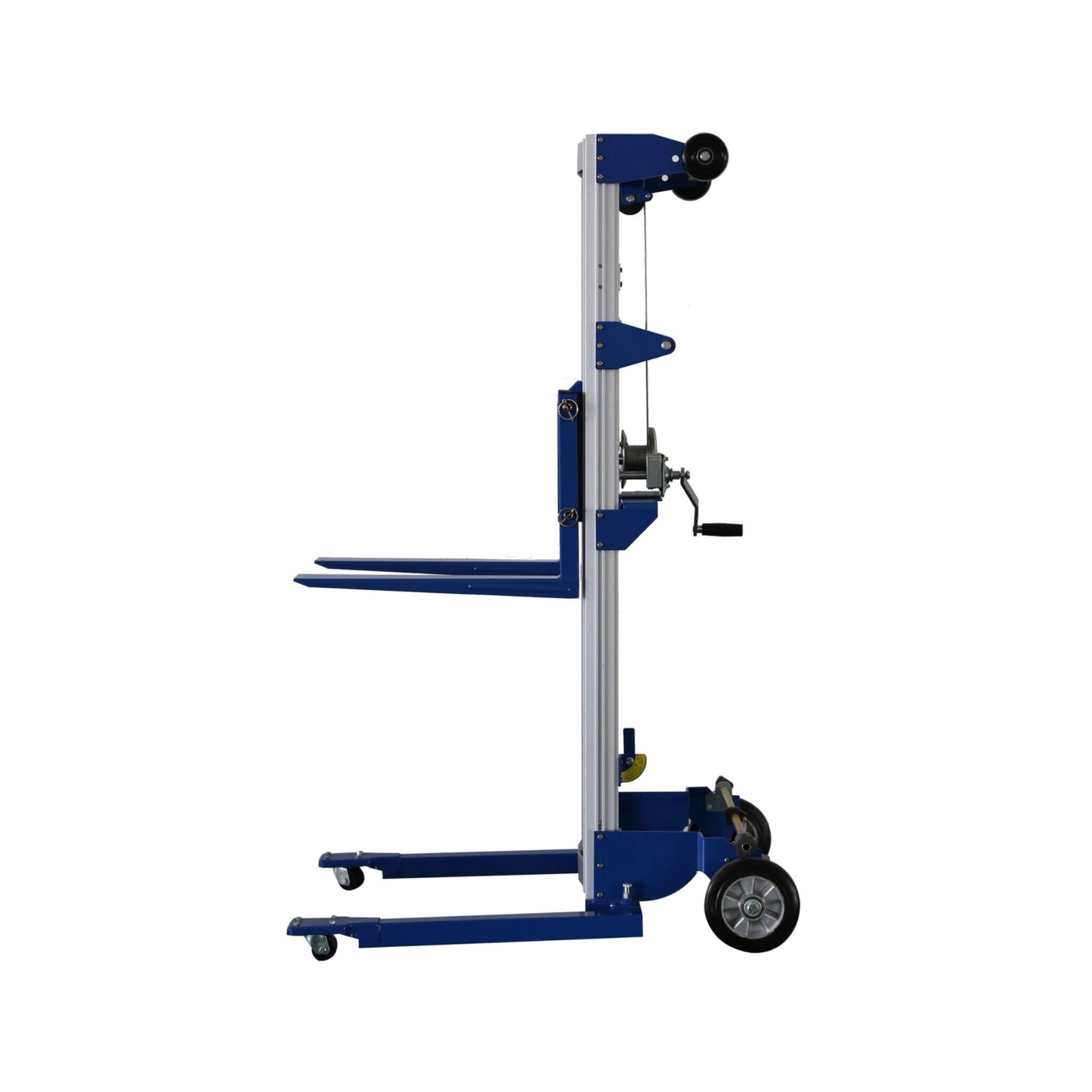 Heavy-Duty Lightweight Manual Hand Crank Straddle Stacker With Adjustable Straddle Legs, 400LBS (SAK94576)