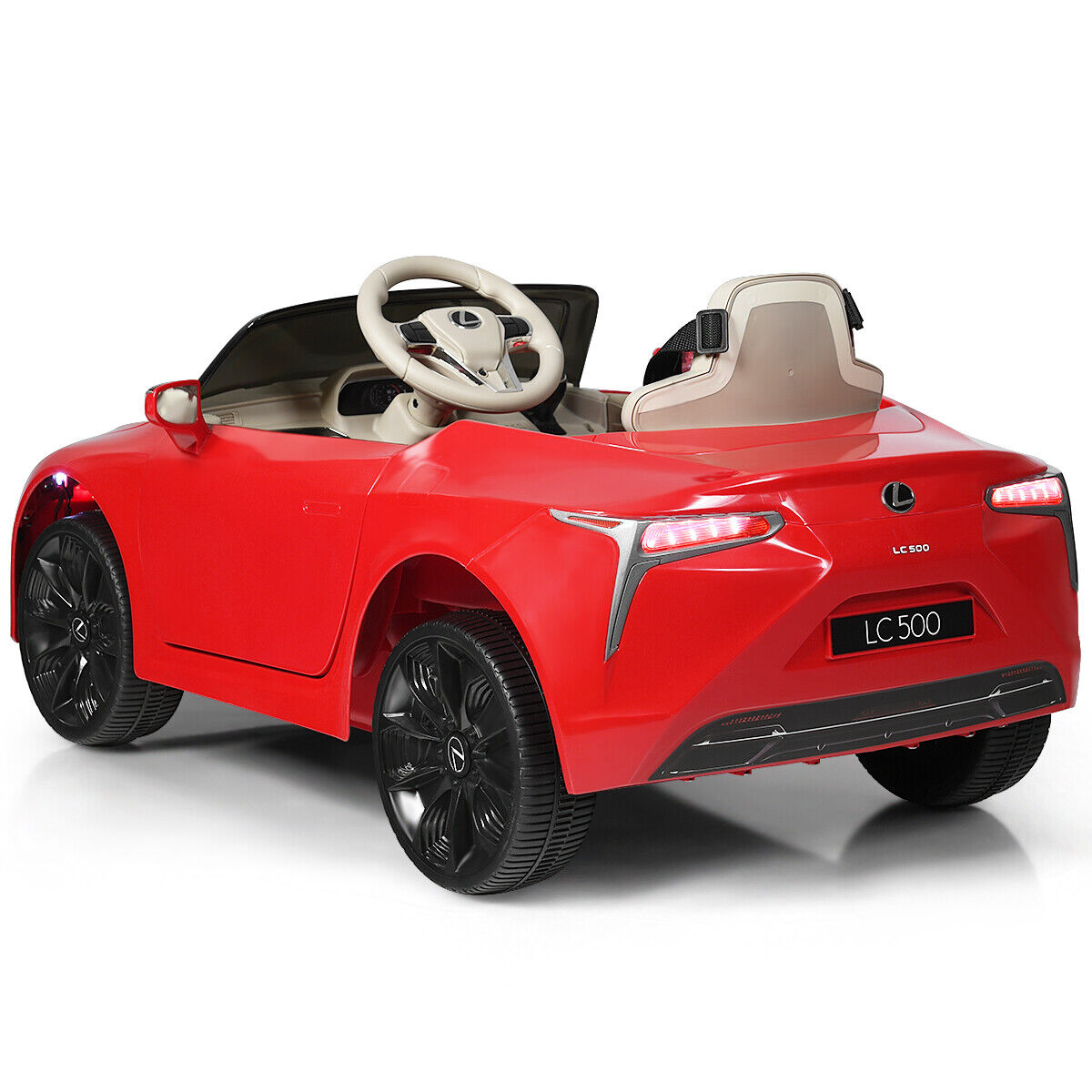 HoneyJoy 12V Kids Ride on Car Lexus LC500 Licensed Electric Vehicle with Remote Control - Red
