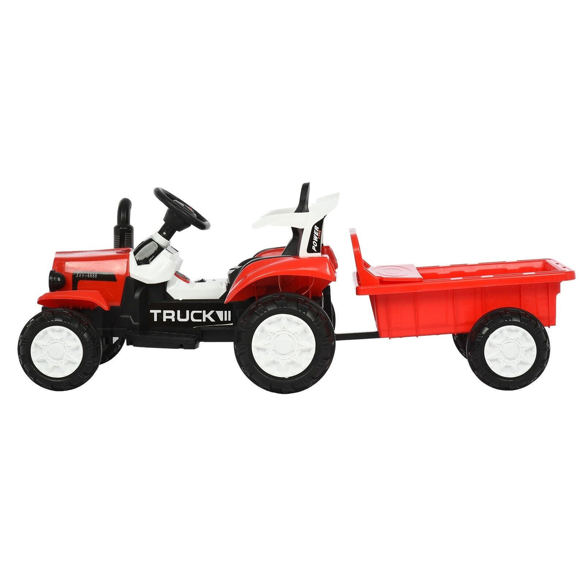 Interactive Electric Tractor Set with Detachable Cars for Toddlers 1-3 Years