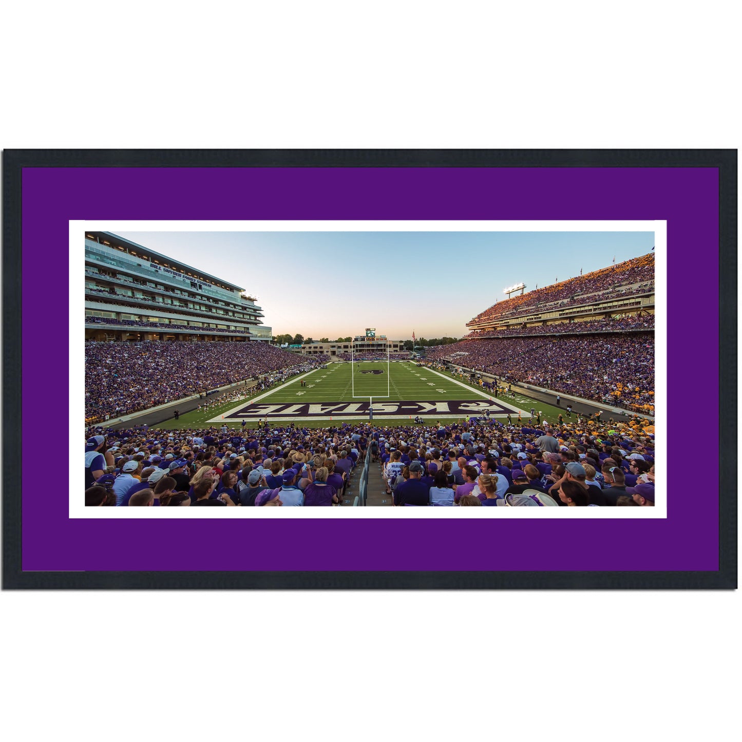 Framed Bill Snyder Family Stadium Kansas State Wildcats 16x24 NCAA Football Photo Professionally Matted