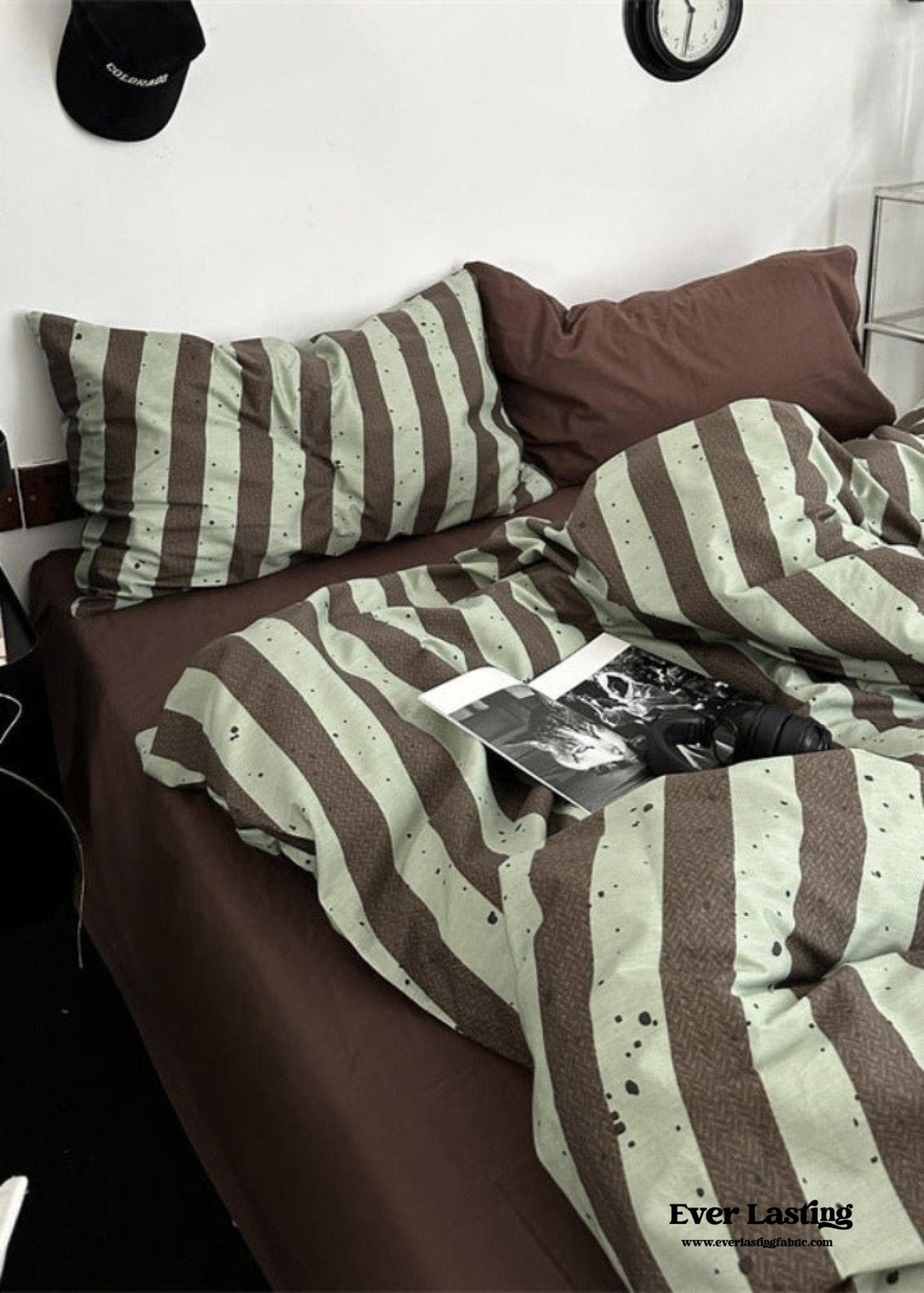 Liam Striped Bedding Set / Pink