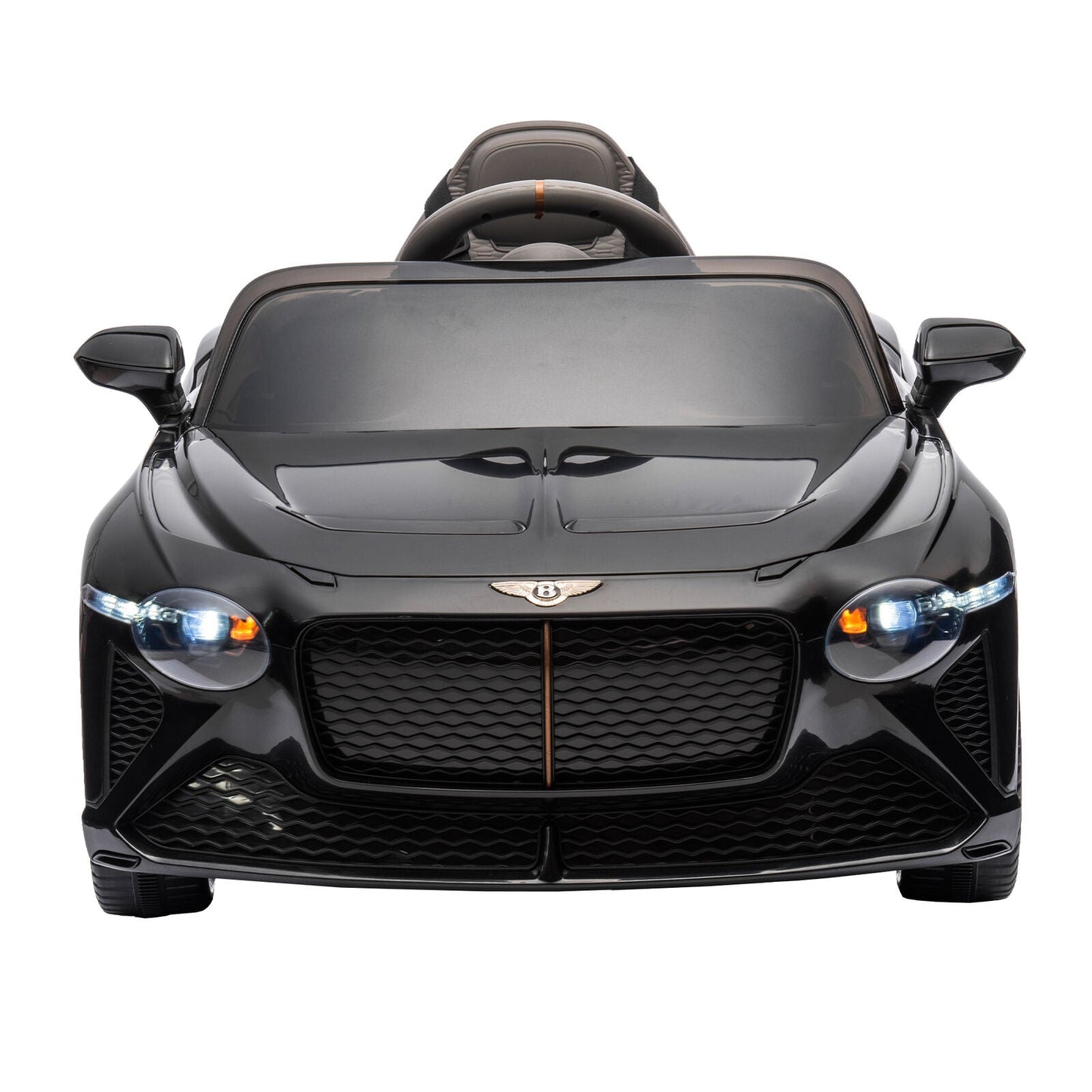 Licensed 2.4G Electric 12V 7A Kids Ride On Car with 3 Speeds - Bentley Black