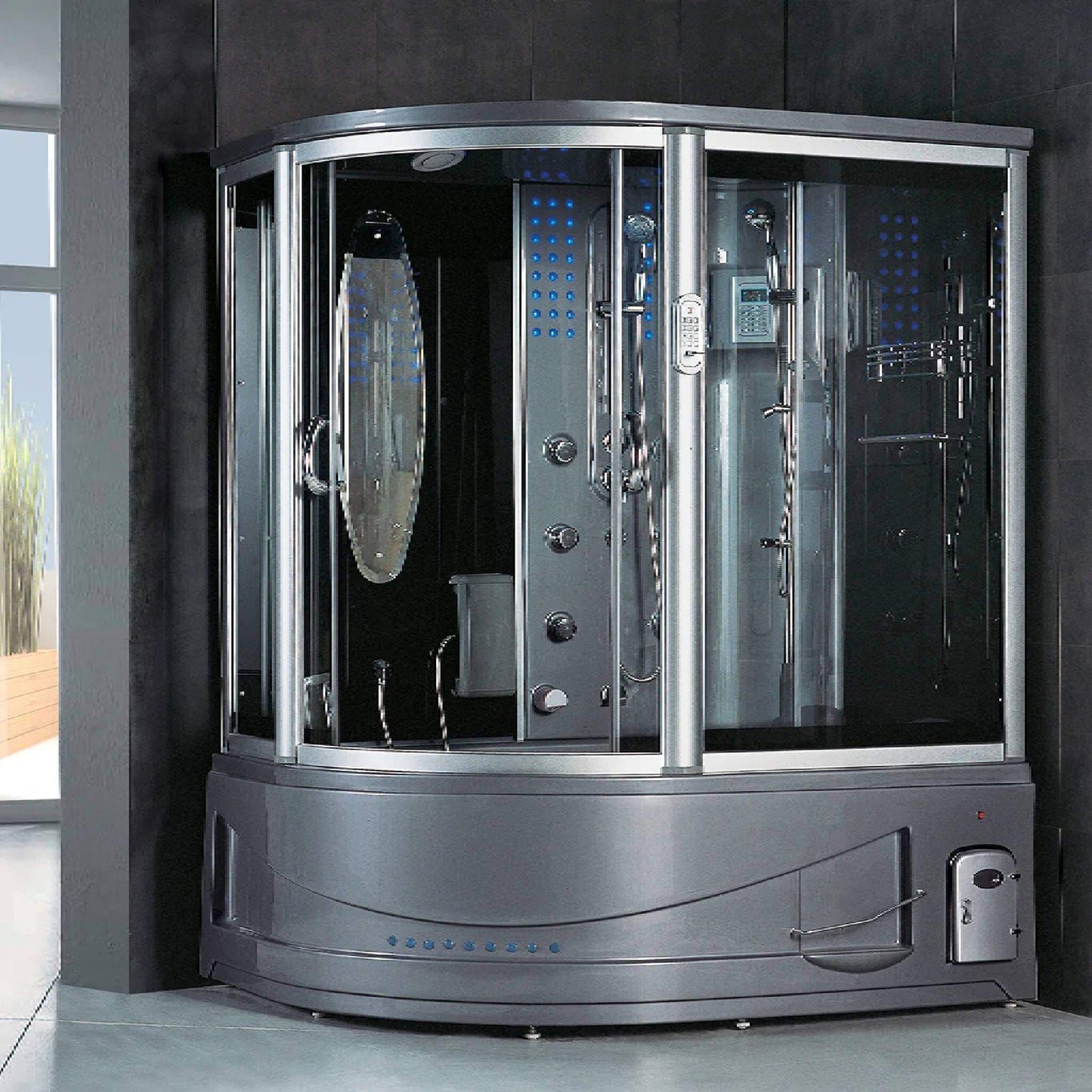 Maya Bath Siena Steam Shower With 10 Acupuncture Jets (SAK31847)