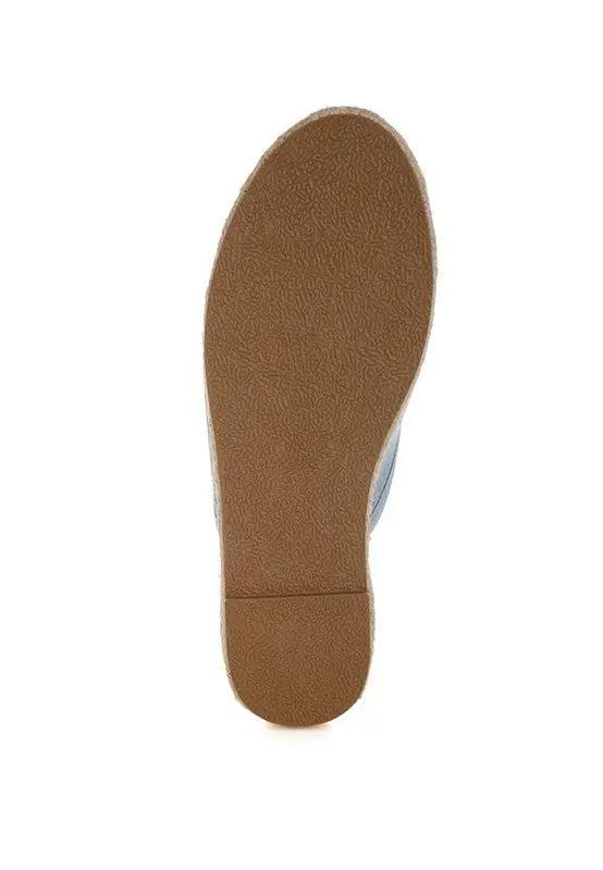 Hats Rag Company Midori Denim Slip-On Mules - Casual Summer Style Footwear