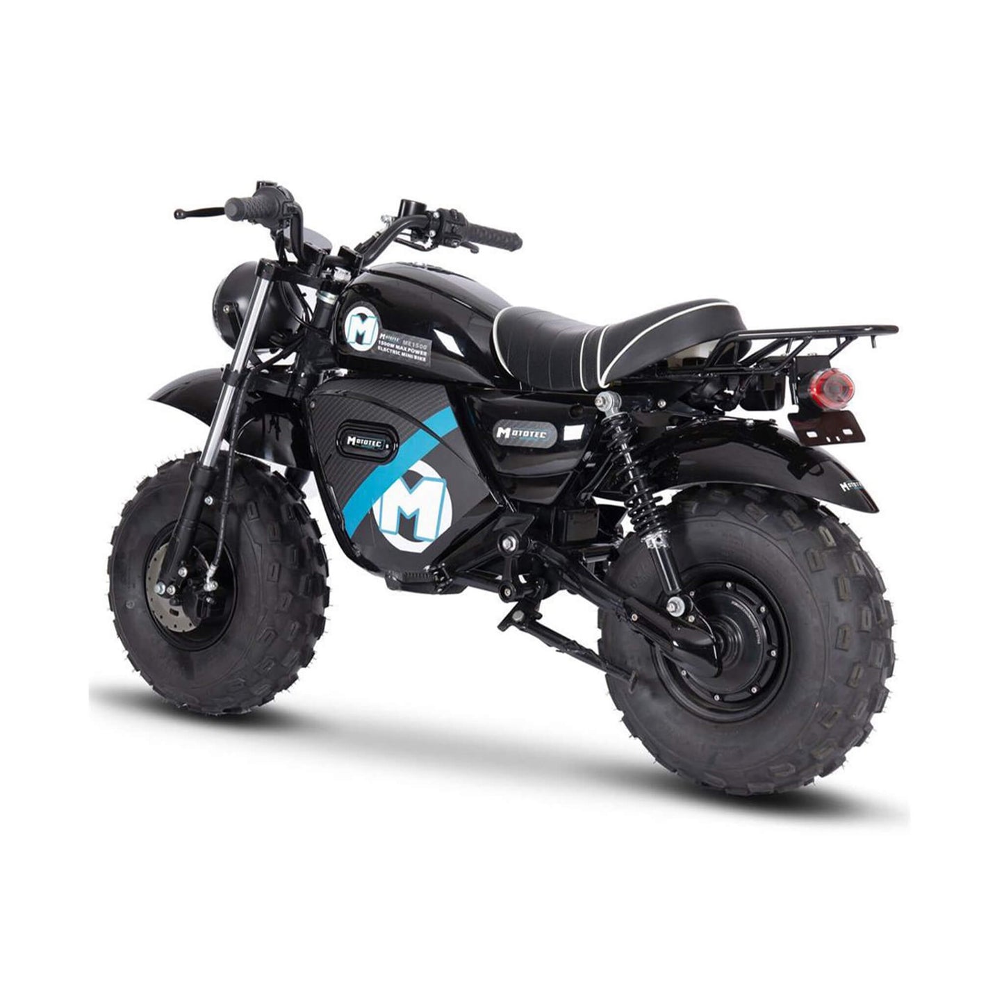 MotoTec 1500W 60V/20AH Electric Powered Mini Bike, Black (SAK32086)