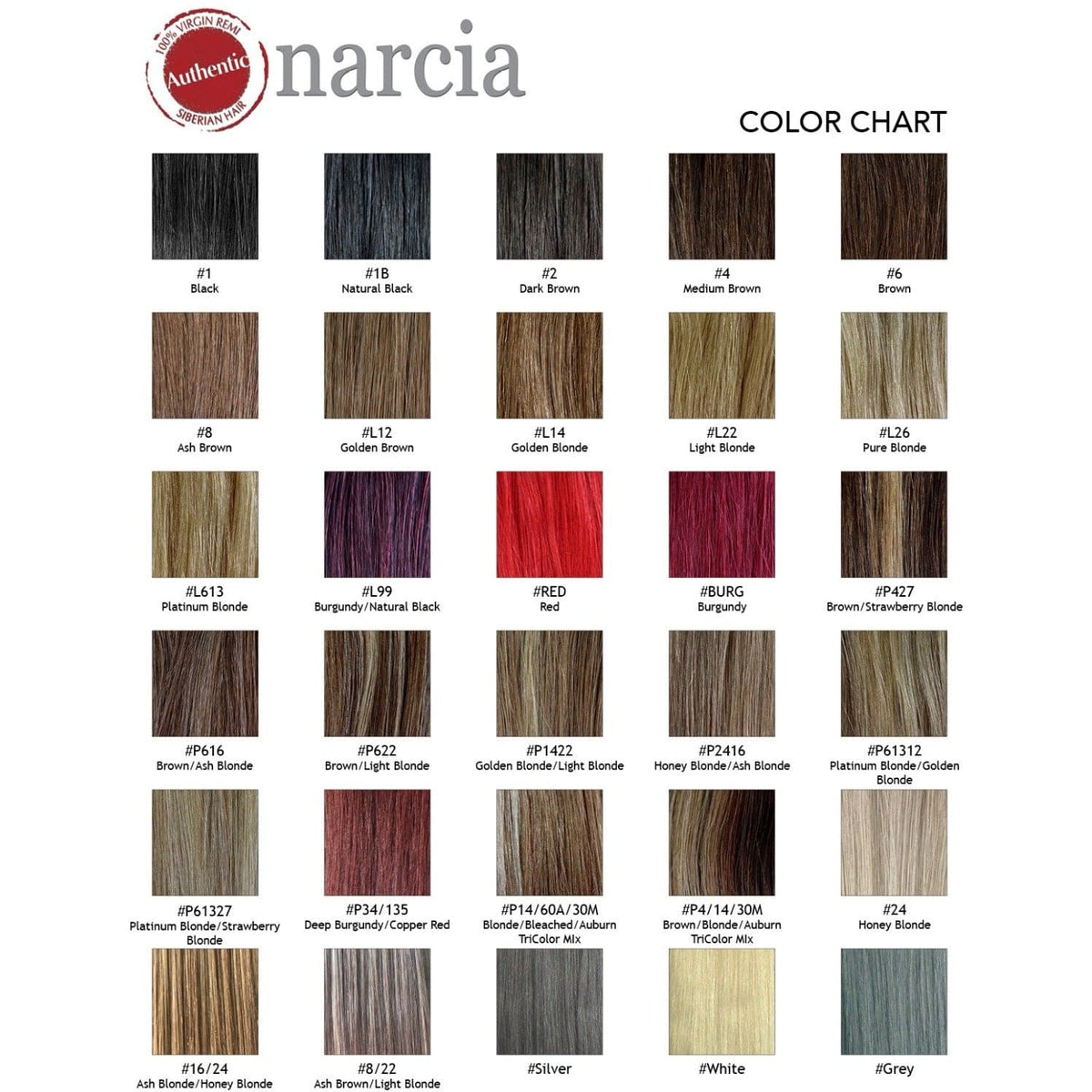 Narcia Remy Siberian Weft - 28"