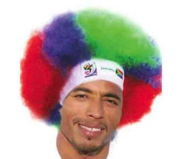 South Africa World Cup Soccer Afro Wig 25-Count Case Pack – Official FIFA Licensed Retro Fan Gear