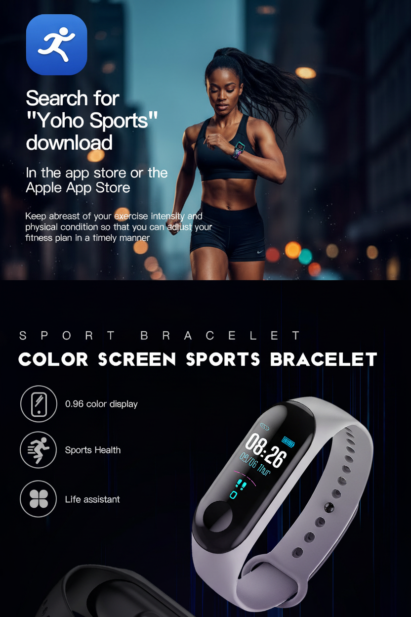FLIPSTYLEZ Color Smart Fitness Band | Heart Rate Blood Pressure Monitor Activity Tracker Bracelet