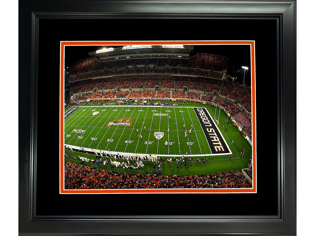 Framed Reser Stadium Oregon State Beavers 11"x14" NCAA Football Photo Professionally Matted