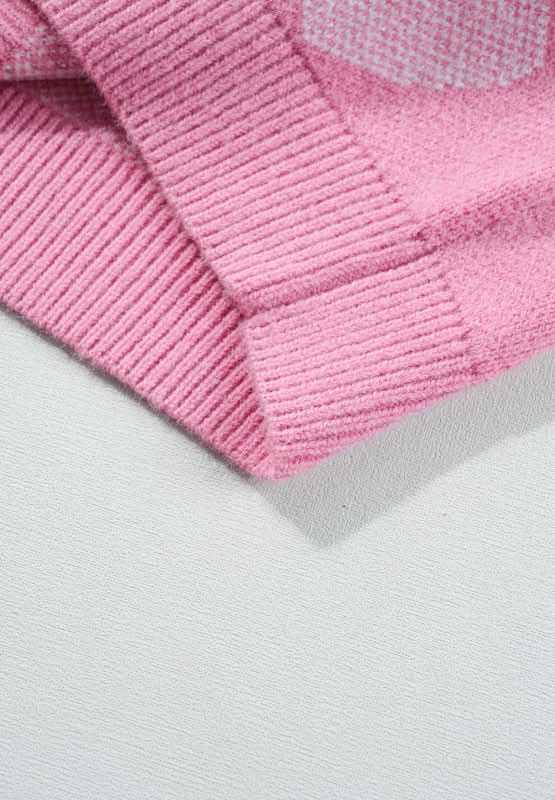 Sweaters Trendsi Pearl Trim Sweater Women's Date Night Heart Neck Long Sleeve Top