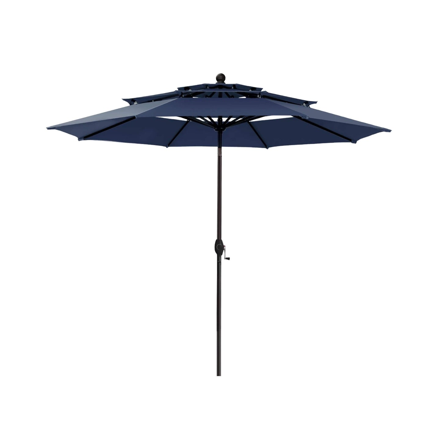 Alora Premium 6-Piece Bar Patio Furniture Set With Umbrella, Swivel Chairs, And Cushions (SAK90375)