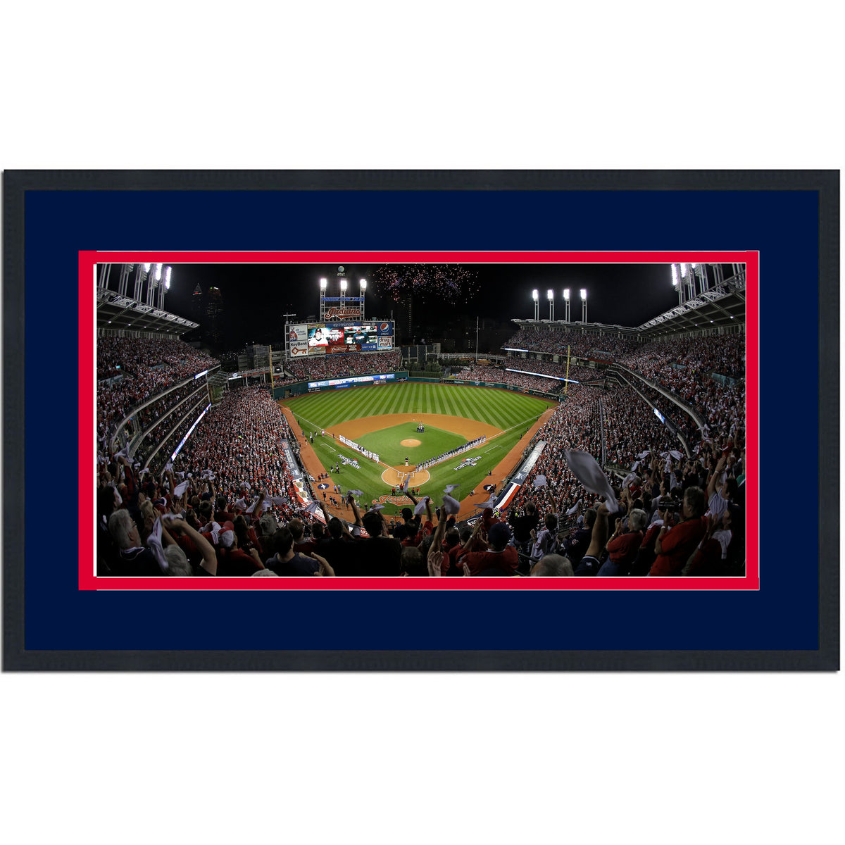 Framed Progressive Field Cleveland Guardians MLB 16x24 Baseball Photo Professionally Matted