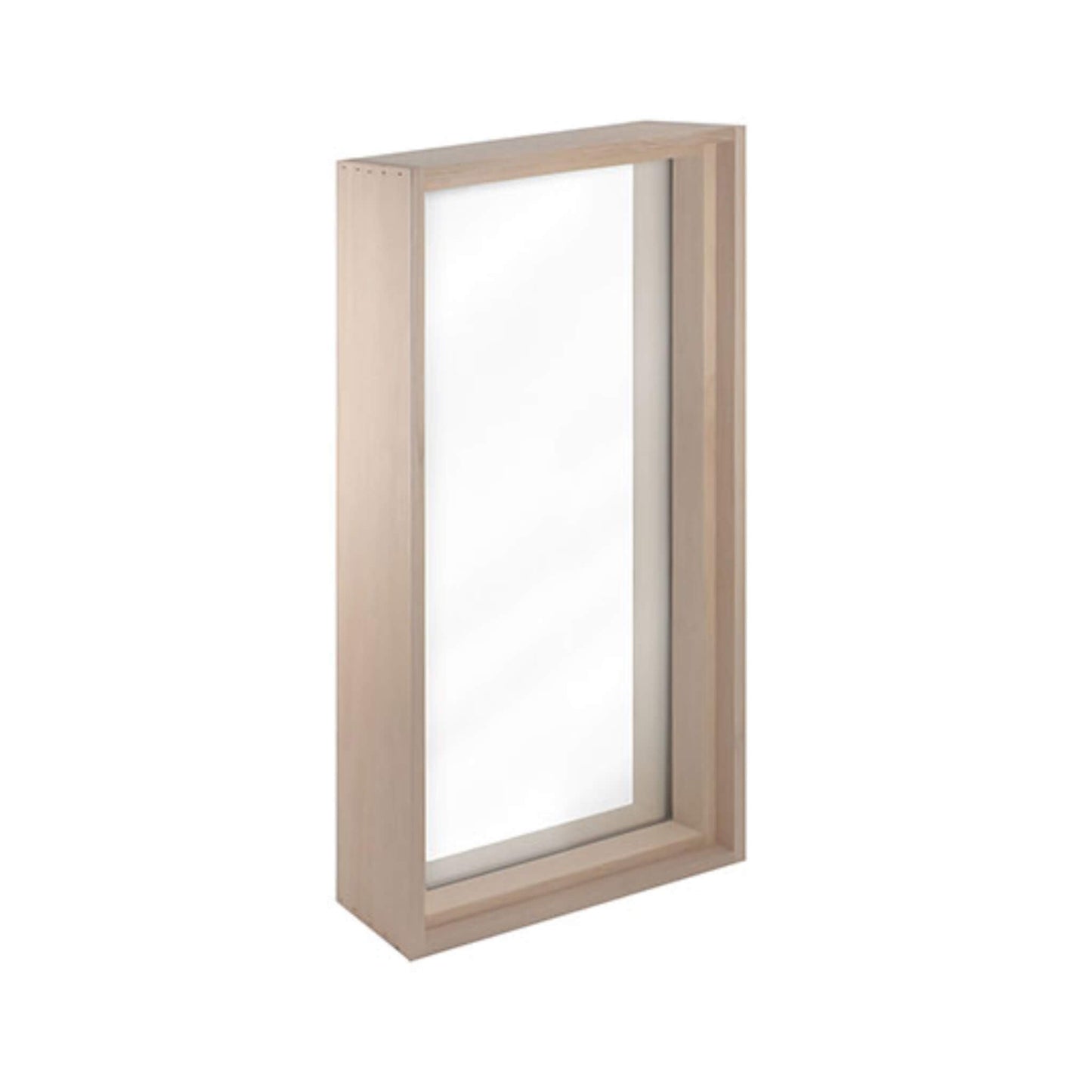 Prosaunas 16X30-Inch Framed Hemlock Tempered Dual Pane Clear Glass Sauna Window (SAK44067)