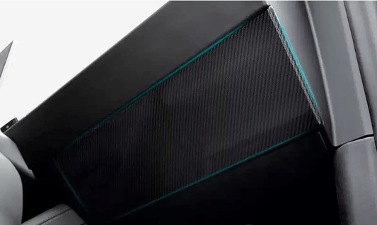 Real Dry Carbon Fiber Glove Box Cover Overlay for Model Y / 3
