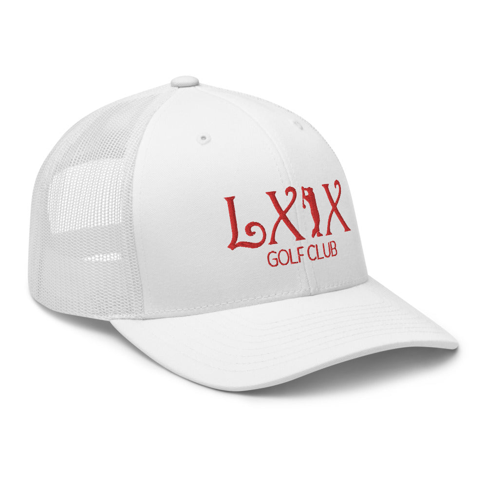 Curve Logo Trucker Cap - Red Logo
