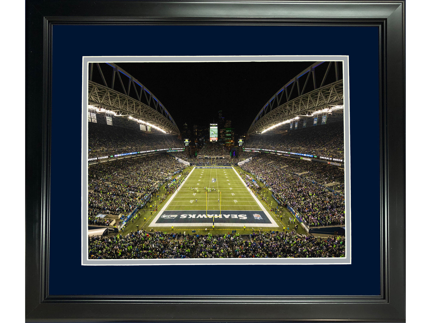 Framed Lumen Field Seattle Seahawks 11"x14" Football Photo Professionally Matted