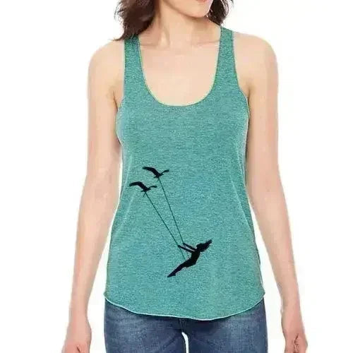 Flying bird swing racerback tank top