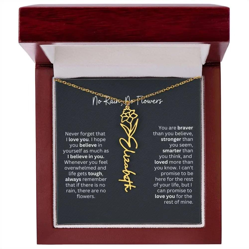 To My Daughter Necklace From Dad