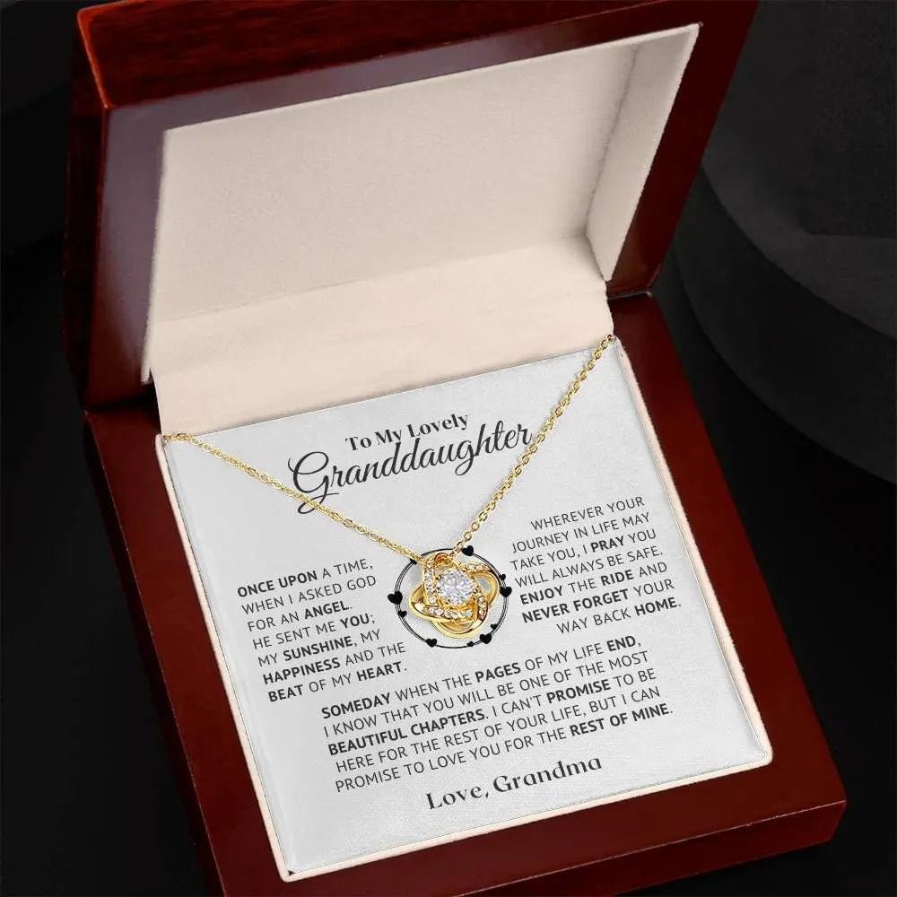 to my lovely granddaughter necklace from grandmom