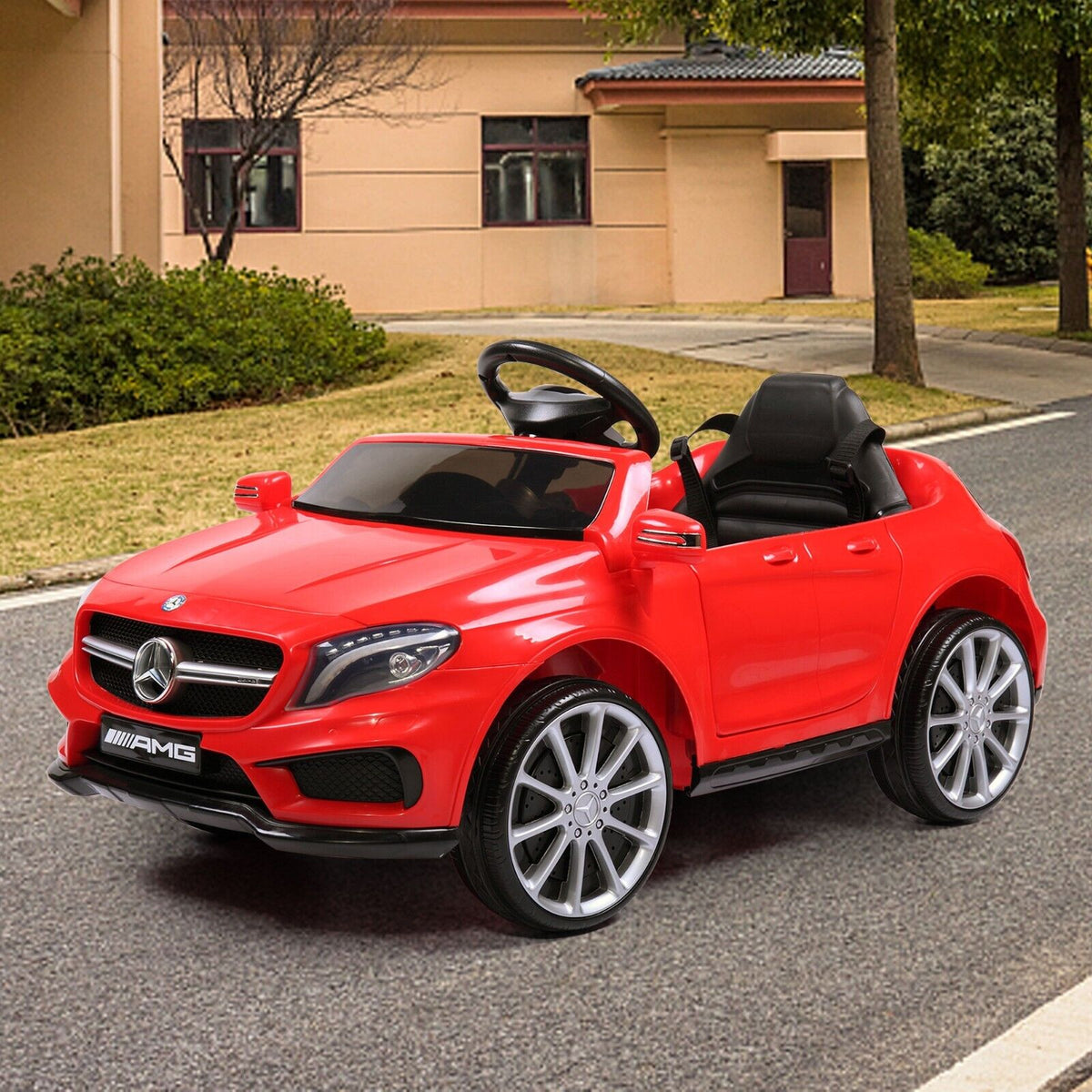 TOBBI Licensed Mercedes Benz Ride-On Car for Kids with Remote Control and Opening Doors