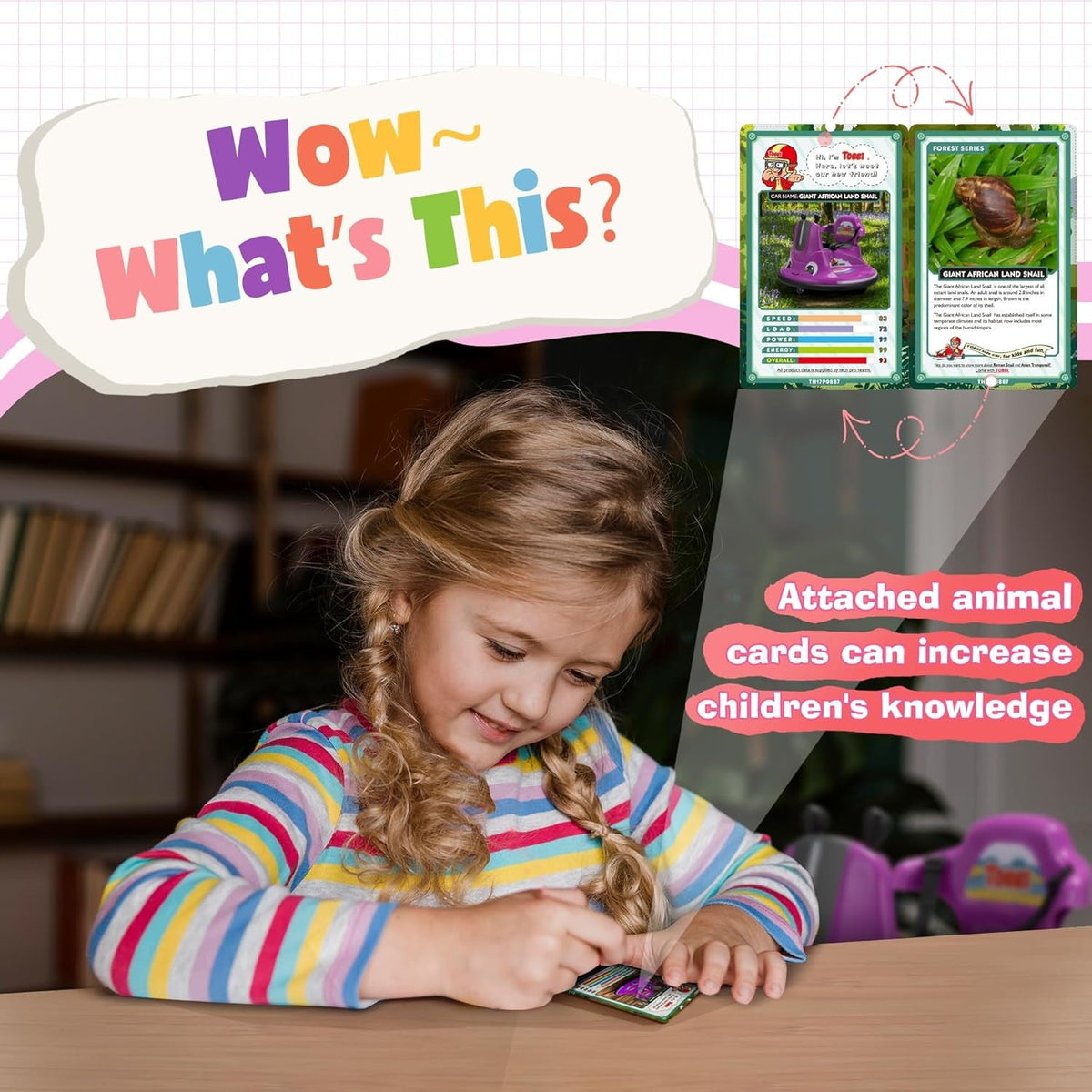 12V Electric Toddler Ride-On Snail-Shaped Car with Remote Control and Safety Bumper
