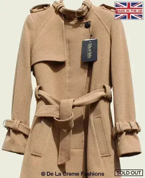 VENTURA - Tailored Stylish Collarless Trench Coat